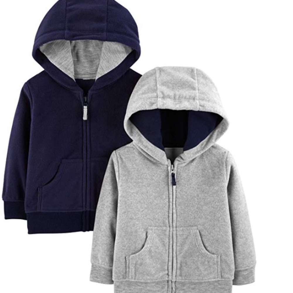 Carters fleece hoodies (2 pack)